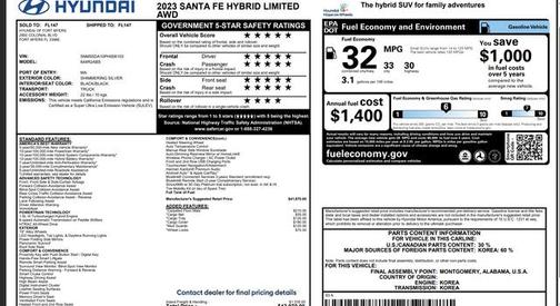2023 Hyundai SANTA FE Limited