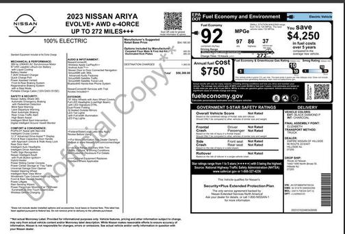2023 Nissan ARIYA EVOLVE+