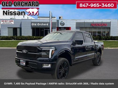 Blue 2024 Ford F-150 Platinum