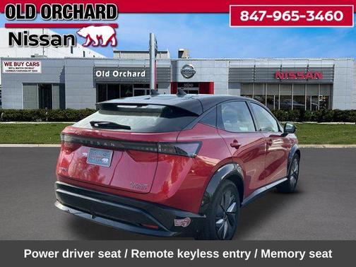 Passion Red Tricoat/Black Diamond Pearl 2023 Nissan ARIYA PLATINUM+