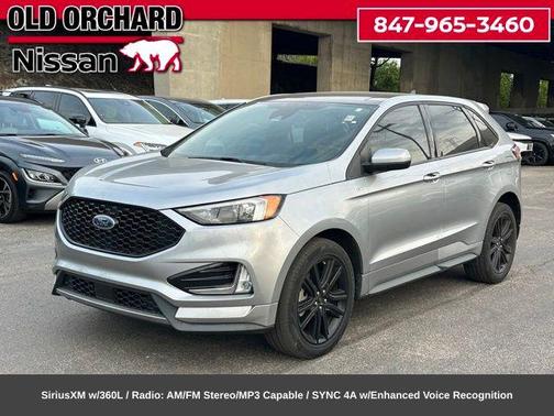 Silver Metallic 2022 Ford Edge ST Line