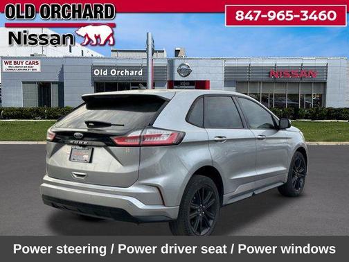 Silver Metallic 2022 Ford Edge ST Line