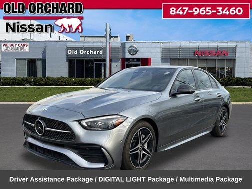 Gray 2023 Mercedes-Benz C-Class C 300 4MATIC