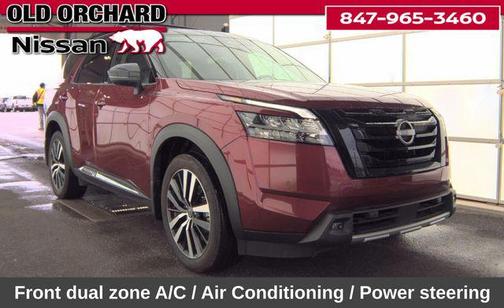 Scarlet Ember Tintcoat/Super Black 2024 Nissan Pathfinder Platinum 4WD