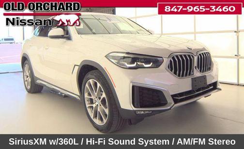 Mineral White Metallic 2021 BMW X6 xDrive40i