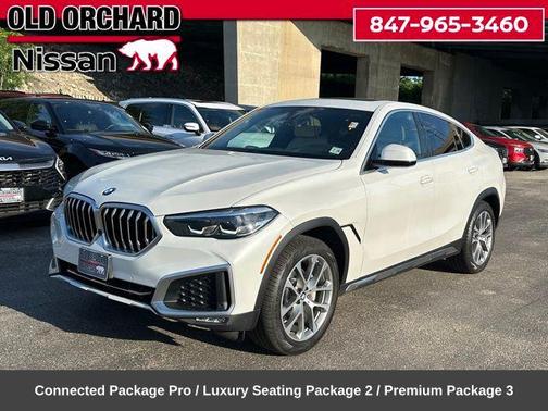 Mineral White Metallic 2021 BMW X6 xDrive40i