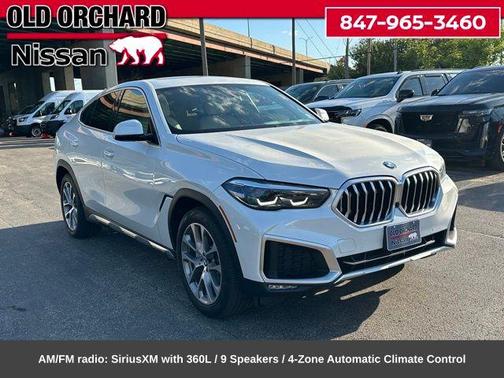 Mineral White Metallic 2021 BMW X6 xDrive40i