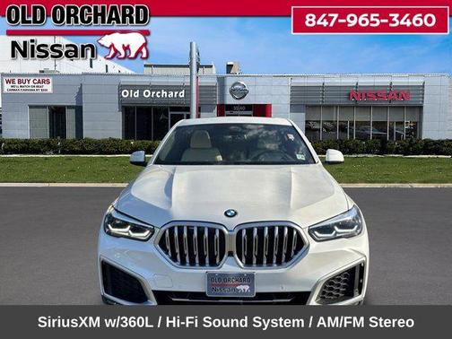 Mineral White Metallic 2021 BMW X6 xDrive40i