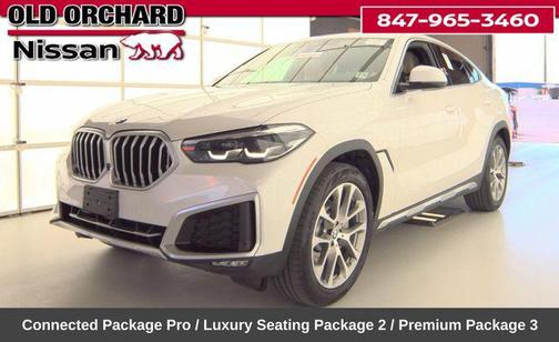 Mineral White Metallic 2021 BMW X6 xDrive40i