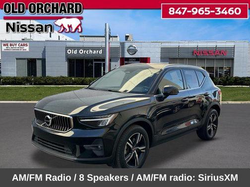 Black 2023 Volvo XC40 B5 Plus Bright Theme