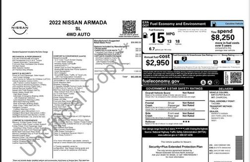 2022 Nissan Armada SL 4WD