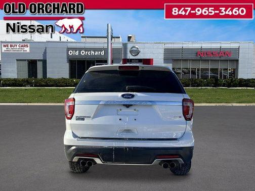 White Platinum 2018 Ford Explorer Platinum