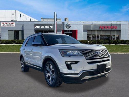 White Platinum 2018 Ford Explorer Platinum