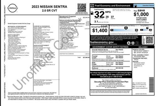 2023 Nissan Sentra SR