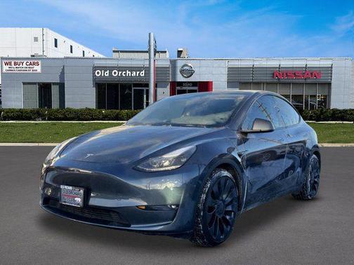 Gray 2023 Tesla Model Y Performance Dual Motor All-Wheel Drive