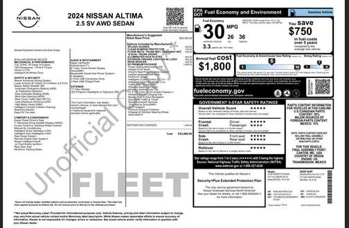 2024 Nissan Altima 2.5 SV