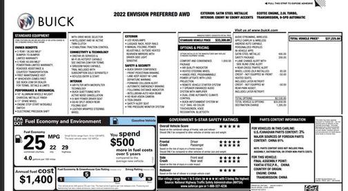 2022 Buick Envision AWD Preferred