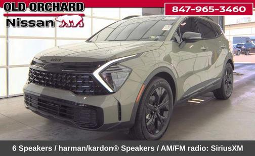 Jungle Green 2025 Kia Sportage Plug-In Hybrid X-Line