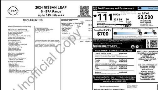 2024 Nissan Leaf S