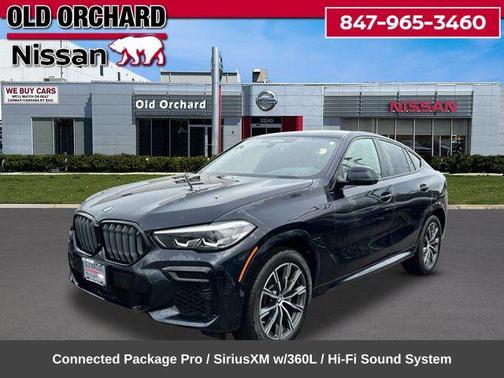 Black 2022 BMW X6 xDrive40i