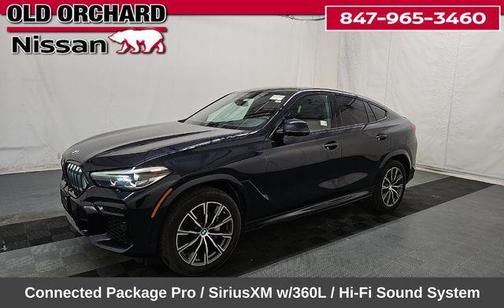 Black 2022 BMW X6 xDrive40i