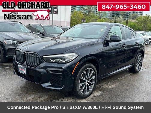 Black 2022 BMW X6 xDrive40i
