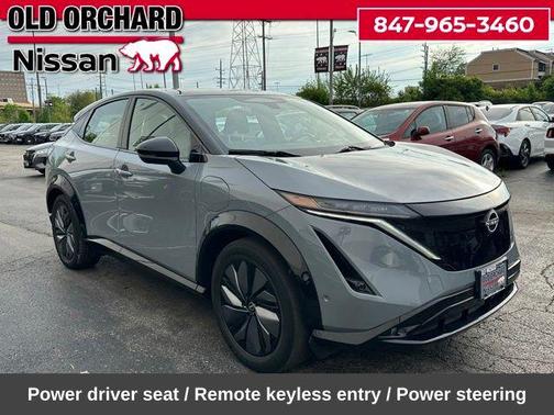 Boulder Gray Pearl/Black Diamond Pearl 2023 Nissan ARIYA PLATINUM+