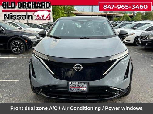 Boulder Gray Pearl/Black Diamond Pearl 2023 Nissan ARIYA PLATINUM+