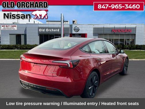 Red 2024 Tesla Model 3 Long Range