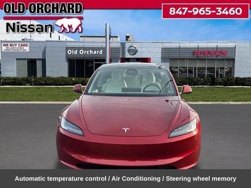 Red 2024 Tesla Model 3 Long Range