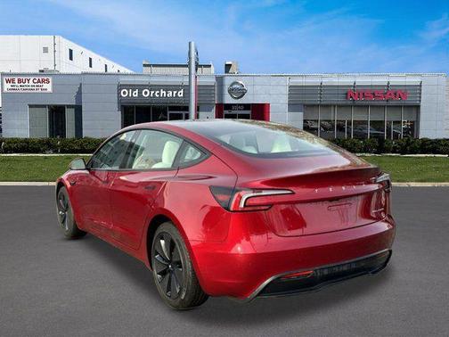 Red 2024 Tesla Model 3 Long Range