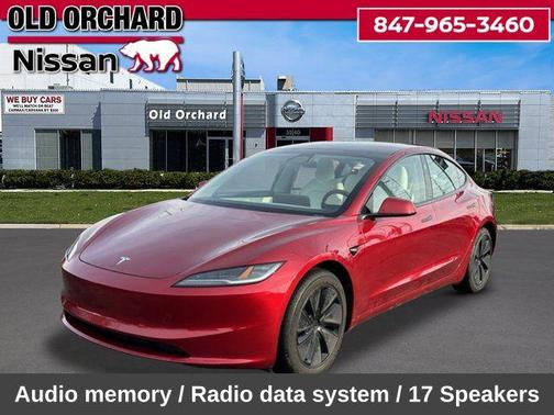 Red 2024 Tesla Model 3 Long Range