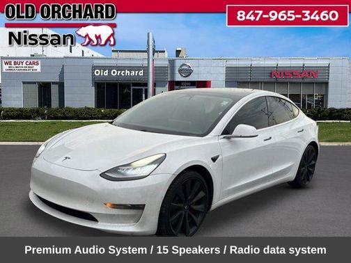 White 2020 Tesla Model 3 Performance