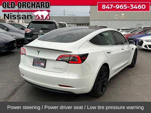 White 2020 Tesla Model 3 Performance