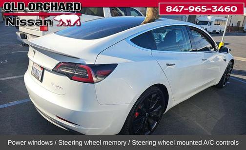 White 2020 Tesla Model 3 Performance