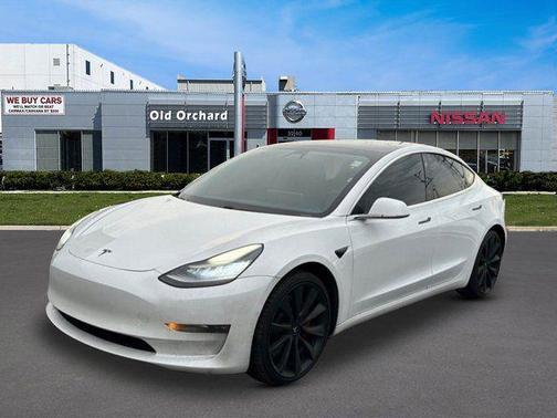 White 2020 Tesla Model 3 Performance