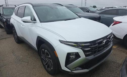 Creamy White Pearl 2025 Hyundai TUCSON Hybrid Limited