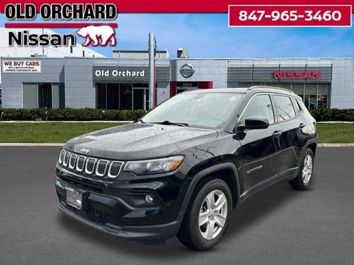Diamond Black Crystal Pearlcoat 2022 Jeep Compass Latitude