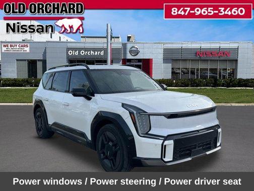 Snow White Pearl 2024 Kia EV9 GT-Line