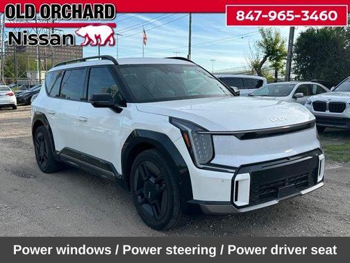 Snow White Pearl 2024 Kia EV9 GT-Line