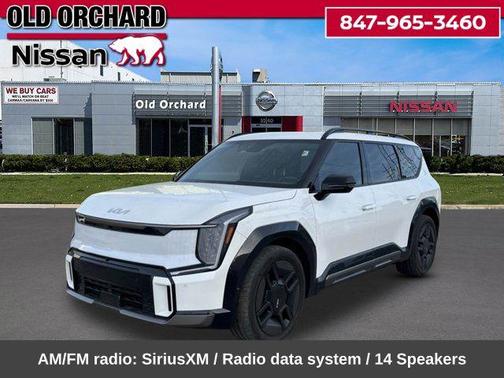 Snow White Pearl 2024 Kia EV9 GT-Line