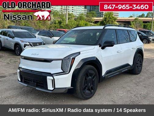 Snow White Pearl 2024 Kia EV9 GT-Line