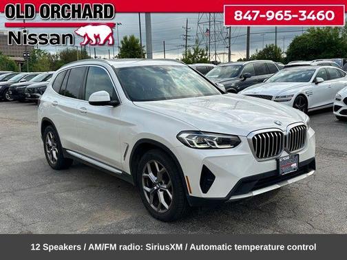 White Metallic 2024 BMW X3 xDrive30i