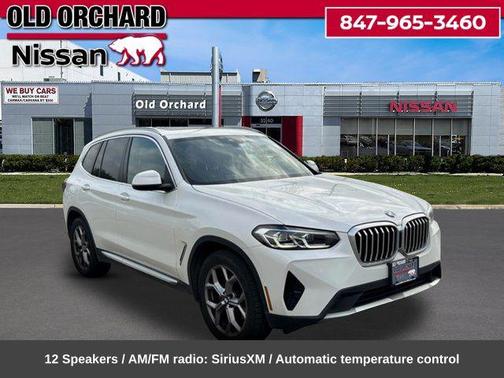 White Metallic 2024 BMW X3 xDrive30i