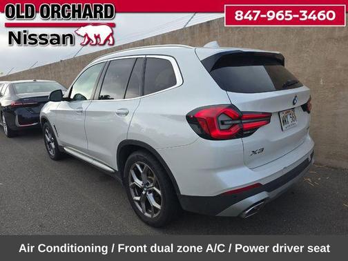 White Metallic 2024 BMW X3 xDrive30i