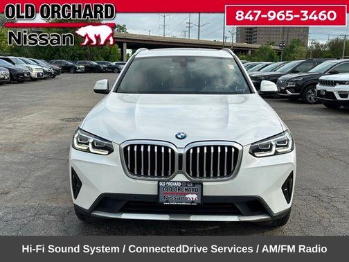 White Metallic 2024 BMW X3 xDrive30i