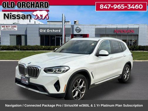 White Metallic 2024 BMW X3 xDrive30i