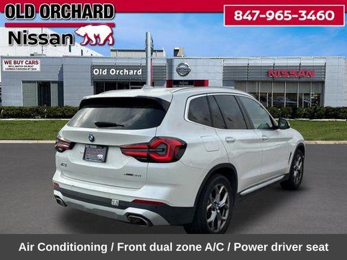 White Metallic 2024 BMW X3 xDrive30i