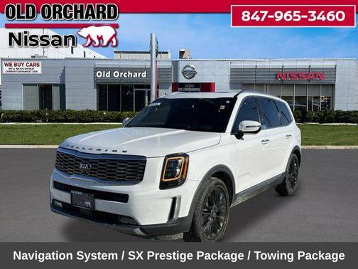 Glacial White Pearl 2021 Kia Telluride SX