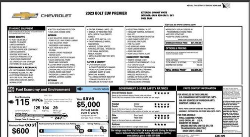 2023 Chevrolet Bolt EUV FWD Premier